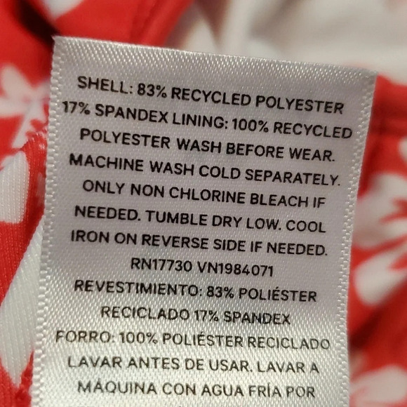 NWT Art Class Girl's Hawaiian Retreat One Piece Floral Swimsuit M 8 - Picture 6 of 6